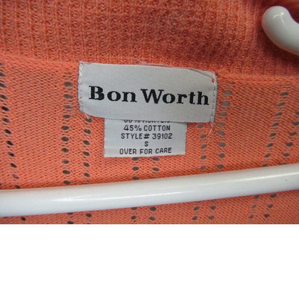 Bon Worth Knit Peach Cardigan - Picture 3 of 3